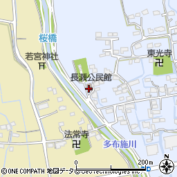 長瀬公民館周辺の地図