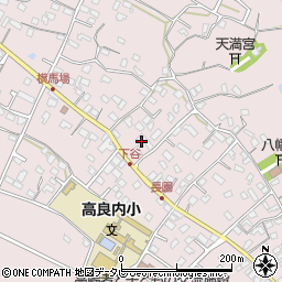 福岡県久留米市高良内町717周辺の地図