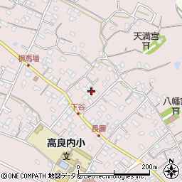 福岡県久留米市高良内町726周辺の地図