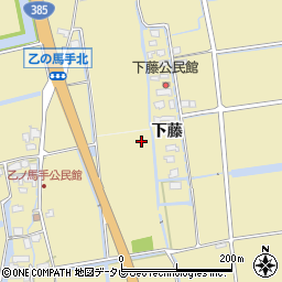 佐賀県神埼郡吉野ヶ里町下藤周辺の地図