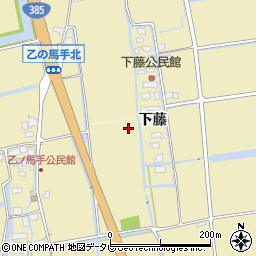 佐賀県吉野ヶ里町（神埼郡）下藤周辺の地図