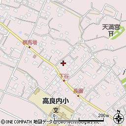 福岡県久留米市高良内町722周辺の地図