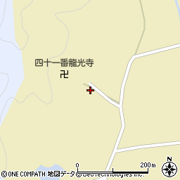 愛媛県宇和島市三間町戸雁186周辺の地図