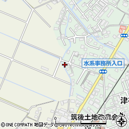 福岡県久留米市津福本町1742周辺の地図