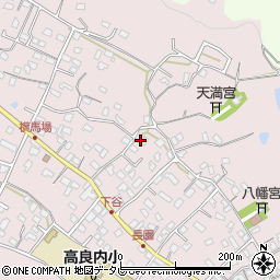 福岡県久留米市高良内町735周辺の地図