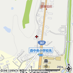 大分県玖珠郡玖珠町森1132周辺の地図