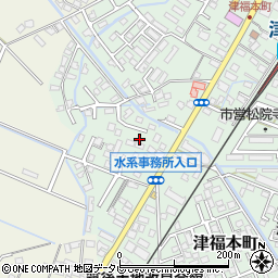 福岡県久留米市津福本町1731-15周辺の地図