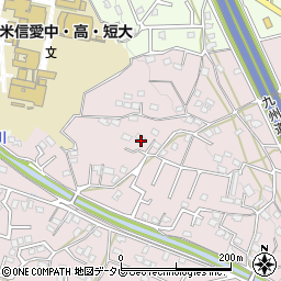 福岡県久留米市高良内町135-1周辺の地図
