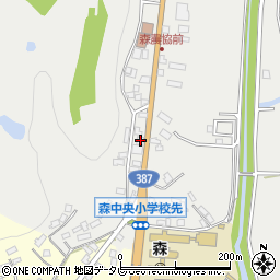 大分県玖珠郡玖珠町森25周辺の地図