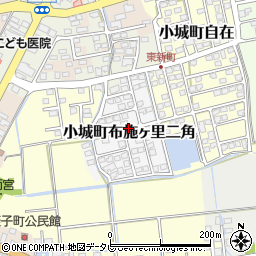 佐賀県小城市小城町布施ヶ里二角周辺の地図