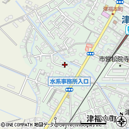 福岡県久留米市津福本町1731-12周辺の地図