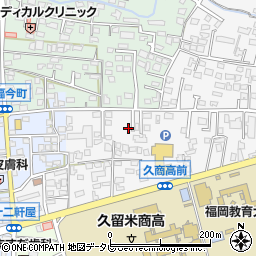 福岡県久留米市西町123-10周辺の地図