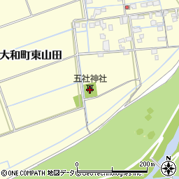 五社神社周辺の地図