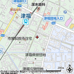 福岡県久留米市津福本町1632-3周辺の地図