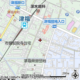福岡県久留米市津福本町1630-1周辺の地図