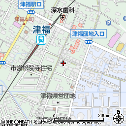福岡県久留米市津福本町1632周辺の地図