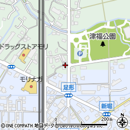 福岡県久留米市津福本町757-1周辺の地図