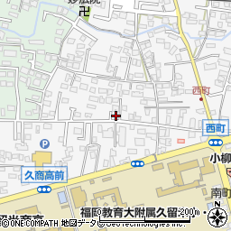 福岡県久留米市西町241-3周辺の地図