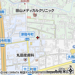 福岡県久留米市津福本町35-33周辺の地図