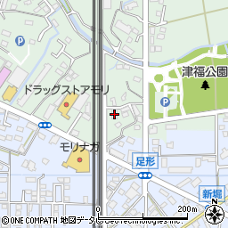 福岡県久留米市津福本町777-3周辺の地図