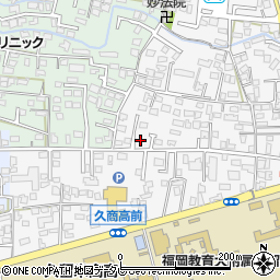 福岡県久留米市西町257周辺の地図