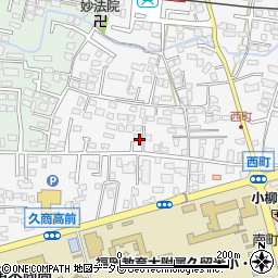 福岡県久留米市西町241-10周辺の地図