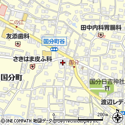 筑邦銀行国分支店周辺の地図
