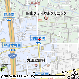 福岡県久留米市津福本町56-5周辺の地図