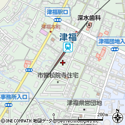 福岡県久留米市津福本町1649-8周辺の地図