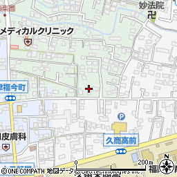 福岡県久留米市津福本町8周辺の地図