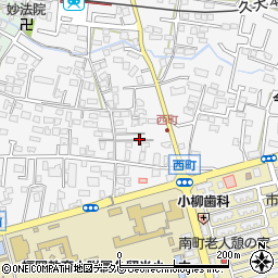福岡県久留米市西町226周辺の地図