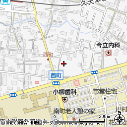 福岡県久留米市西町203-3周辺の地図