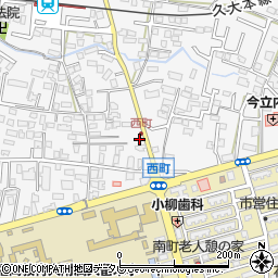 福岡県久留米市西町219周辺の地図