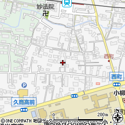福岡県久留米市西町241-2周辺の地図