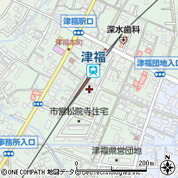 福岡県久留米市津福本町1649-19周辺の地図