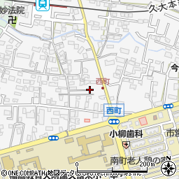 福岡県久留米市西町226-13周辺の地図