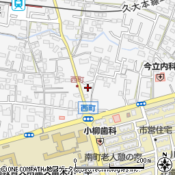 福岡県久留米市西町218-6周辺の地図