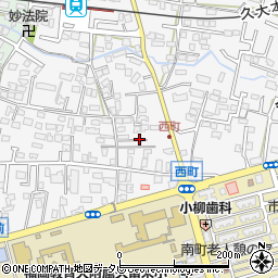 福岡県久留米市西町226-14周辺の地図