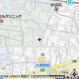 福岡県久留米市津福本町1-7周辺の地図
