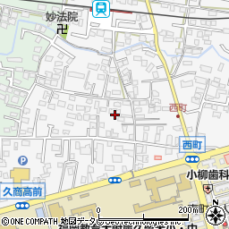 福岡県久留米市西町235周辺の地図