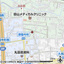 福岡県久留米市津福本町35周辺の地図