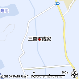 愛媛県宇和島市三間町成家周辺の地図