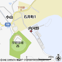 大分県日田市内河野374周辺の地図