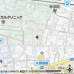 福岡県久留米市津福本町1周辺の地図