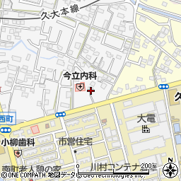 福岡県久留米市西町176周辺の地図