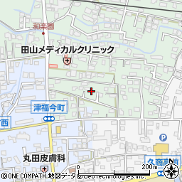 福岡県久留米市津福本町35-68周辺の地図