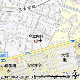 福岡県久留米市西町297周辺の地図