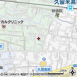 福岡県久留米市津福本町5周辺の地図