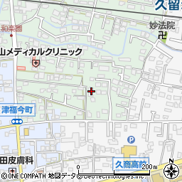 福岡県久留米市津福本町7周辺の地図