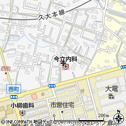 福岡県久留米市西町191周辺の地図